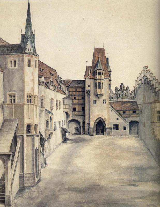 Albrecht Durer The Courtyard of the Former Castle in innsbruck China oil painting art